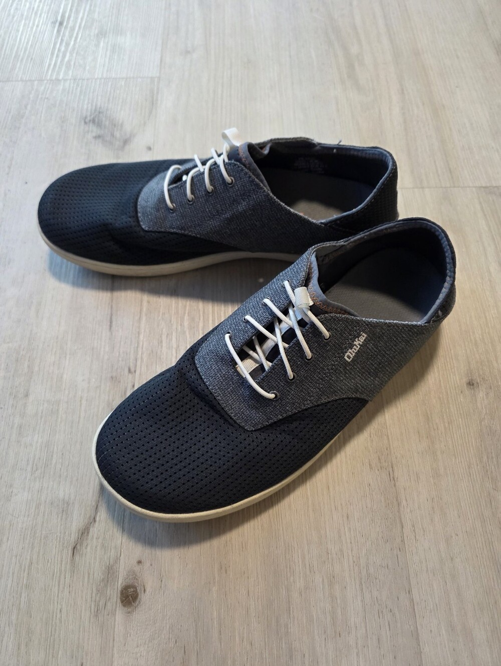 Olukai Nohea Moku No Tie Boat Shoes Men's Size 10.5 Navy